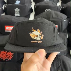 Topi 5 Panel Five Panel 5 Panel Cap Topi Snapback Topi Panel Distro Topi Cowok Pria Distro Premium Hat Caps Skullhead Aneela