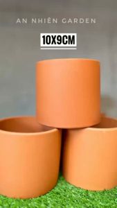 Chậu Đất Nung Hình Trụ Kích thước 10x9cm - Trồng Sen Đá - Xương Rồng- LỖI 1 ĐỔI 1