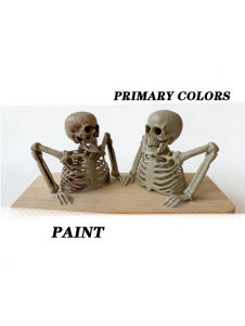 Halloween Half Skeleton Party Terrifying Scene Decoration Outdoor and Indoor Escape Room Decoration Horror Theme.