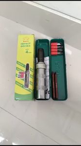 Obeng Ketok Putar Set 5 Pcs Vessel Impact Screwdriver Set Box Besi RUSH