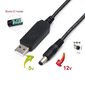 【LANO】DC5521 5V to 12V USB Cable Boost Converter Step-up Cord For Router WIFI Modem Fan Adapter Wire USB Boost Module Converter