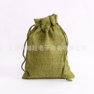 50pcs 7X9cm9X12cm10X14cm Linen Drawstring Gift Bags Sacks Wedding Birthday Party Valentine Favors Jewelry Candy Storage Pouch
