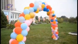 [Spot] Party Supplies Big Balloon Arch Kit 15 Sections Balloon Display Stand with Fillable Base