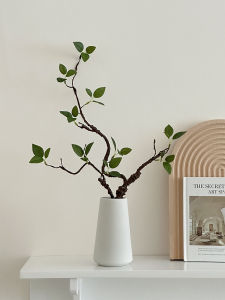 Elegant Desktop Decoration Green Plant Simulation Flower Vase Living Room Luxury TV Cabinet Decorative Accessories Simple Style