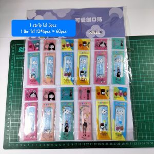 12*5 pcs (60 pcs) handsaplast anak plester luka motif lucu