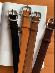 5 สี เข็มขัดหนังสักหลาดสไตล์เกาหลี ทรงรัดเอว เพิ่มลุคพรีเมียม ใส่กับกระโปรงหรือยีนส์ได้