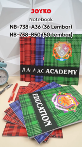 Buku Tulis JOYKO 1 Pack isi 10 Buku Bergaris Ruled Notebook NB-738 Ukuran B5 36 / 50 Lembar