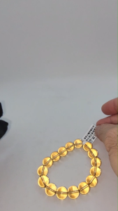 (SG Seller Ready Stocks) (SG Seller Ready Stocks) Premium Collection Grade Brazil Yellow Quartz Bracelet (with Cert) 12mm+