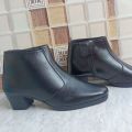 GREEN'D SHOES - Sepatu PDH Resleting wanita / pdh polwan security satpam boots hak 5cm. 