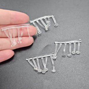 MNFT 12 PCS(72 Stoppers) Clear Soft Rubber Carp Fishing Hair Rig Bait Stop Bollies Stop Pop Up Stoppers Carp Fishing Accessories