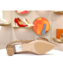 Kisscat Kiss Cat New Style Chunky High Heel Pointed Toe Genuine Leather Slip-On Women's Shoes Fashion Single Shoes KA54167-10. 