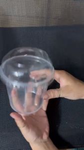 Lốc 50 thố lùn ly lùn 500ml 700ml phi 120 dùng cho Trà sữa Milo dầm. Nắp tùy chọn