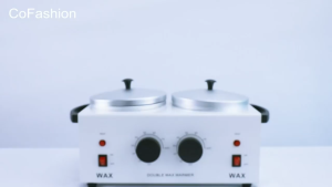 Double Portable Wax Warmer Machine Painless Hair Removal Women Men Professional Wax Heater Adjustable Temperature Set