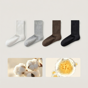 Winter Autumn Layered Mid-calf Cotton Socks
