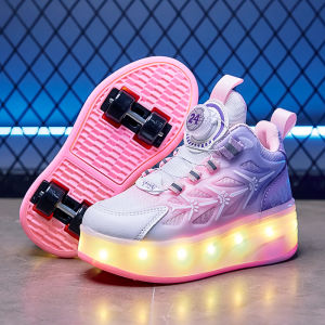 KUOBURENSHENG | Rotating Buckle Removable Four-wheel Roller Skates