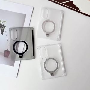 Ốp Lưng Trong Suốt Mờ Cao Cấp Có Nam Châm Cho Samsung Galaxy Z Fold 8 Ultra 7 6 5 4 - Vỏ PC Chống Sốc Tích Hợp Magsafe