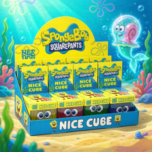 SpongeBob Squishy Cube In Stock Slow Rebound Malt Sugar Toy Stress Relief Squeeze Fidget Toy Adults Birthday Gift