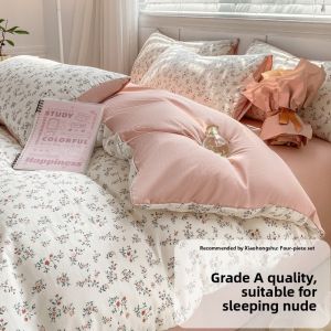 Baby Grade Double-layer Gauze 100% Washed Cotton Bedding Set