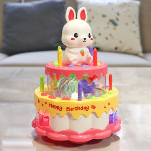 HENGKAI | Musical Light Up Pet Cake Toy for Children Pretend Play Gift
