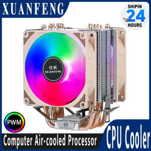 XUANFENG Quiet CPU Cooler for PC 2/4/6 Heat Pipe Processor Air-cooled PWM/Fan Compatible LGA2011 x79 x99 AMD 115x 1200 1700 18xx