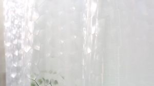 【180cm*200cm】EVA 3D Clear shower curtains Cobblestone Mosaic Waterproof waterproof bathroom curtain shower curta