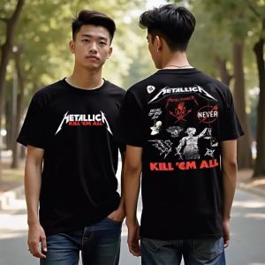 KurniaKaos - Baju Kaos Musik Band Distro METALLICA Tebal 24s