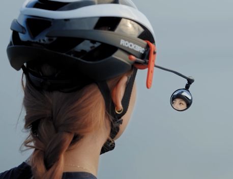 ROCKBROS Helmet Rearview Mirror Clear Vision 360° Rotation Flexible ...