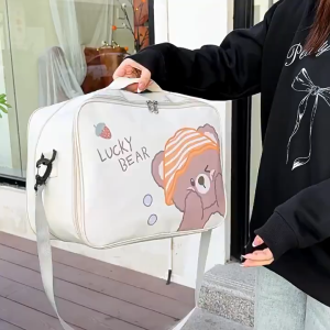 Travel Bag Koper Mini Dapat diperluas dan dibawa di bahu Tas Dokumen Bisa Di Jinjing Portable Traveling Mudik