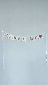 [SG Seller] Wedding Letter Banner Marry Me Decor Supplies Hens Party Backdrop Decoration Garlands