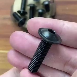 ISO 7380-2 10.9 Grade High Tensile Black Carbon Steel Button Head Hex Socket Screw with Flange M5 M6 M8 Collared Bolt
