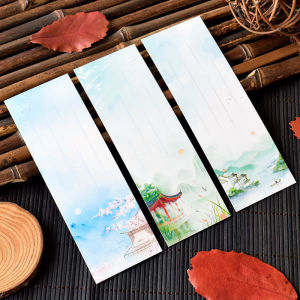 Diy Blank Bookmarks Elegant Simple Style White Card Paper Handmade Material Kit Cards Small Gifts Traditional Chinese Style