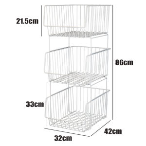 Multi-Layer Bedroom Closet Storage Basket Clothes Underwear Socks Organizer Metal Rack Home Storage Solution Wardrobe Shelf