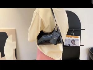 Funatic Tas Bahu Wanita Motif Croco Viral Import Korean Style Free Dompet Mini FA1121