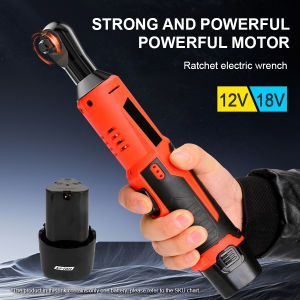 12V/18V Ratchet Impact Drill Electric Wrench Cordless Electric Screwdriver Remover 3/8"Angle Screwdriver Auto Repair Tools