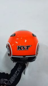 HELM KYT ELSICO SUPER FLUO 1 RED FLUO KYT RETRO RED FLUO ORIGINAL