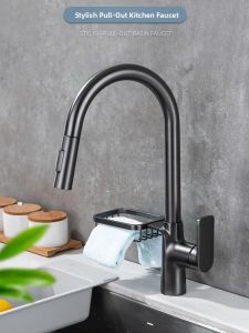 BANGPU | Full Copper Retractable Multi-functional Kitchen Sink Faucet