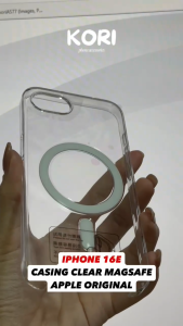 Casing CLEAR BENING Premium untuk iPhone 16E MagSafe – Tipis Original Appl Crystal Clear Anti-Kuning Kesing Magsave Bening Murah