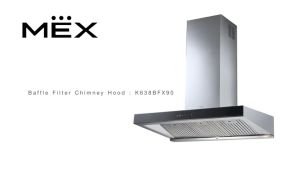 (Mex) เครื่องดูดควันกระโจมทรงกล่อง ขนาด 90 ซม. รุ่น K638BFX90