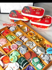 Trà phổ nhĩ bạch trà hoa nhài Vân Nam hương thơm nồng nàn - trà nhài bánh trà mini 6g