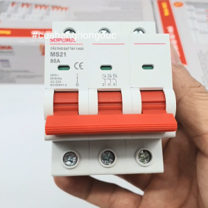 Cầu Dao Gạt Tay 1 Ngả 3P 80A SOPOKA