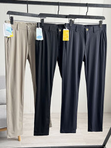 Quần Dài Nam Bằng Lụa Cao Cấp Chống Nhăn Bóng Mượt Thời Trang Mùa Hè Quần Dài Ống Đứng Cạp Vừa Màu Trơn