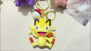 Potdemiel | Pokemon Pikachu Keychain Squirtle Charmander Kawaii Anime Action Figure Toy Pendant School Bag Backpack Psyduck Key Ring Gifts