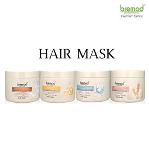 Bremod Premium Series Intensive Cocoa Butter Hair Mask 500ml Multi-Effect Repair For Frizzy/Rebonded/Damaged/Dry/Colored Hair | Strengthen Repair Moisturize BR-H046/047/048/049