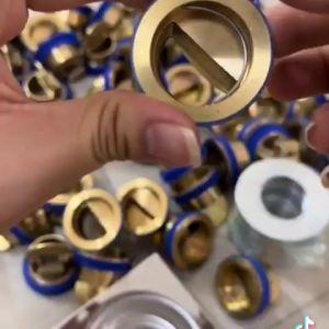 Nắp đậy cống chống mùi hôi ngăn ngừa côn trùng bằng đồng-Kèm miếng đệm