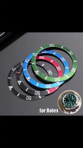 Vòng Bezel Đồng Hồ Gốm Nhôm 375mm Dành Cho Vỏ Rolex Hợp Kim GMT Vòng Nghiêng Lặn Phụ Kiện