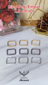 Aksesoris Tas Ring Segi Empat 25 cm (B) / Ring Kotak - Aksesoris Tas (IMPORT)
