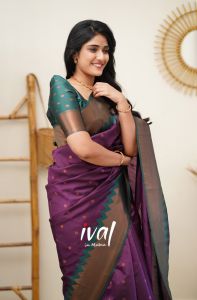 🅱🅴🆂🆃 🆂🅴🅻🅻🅴🆁 SOUTH WEDDING SPECIAL SOFT PURPLE COLOUR SILK SAREE