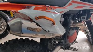 Muffler Universal Project79 Motocross Dirt Bike 51mm Silver Modification KX250 KLX250 CRF250 EXC YZ450 SX450 YZ250 CRF