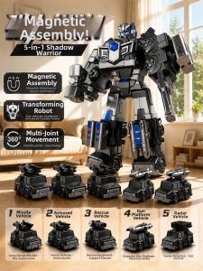 BABYSHOME | Magnetic Transforming Intelligent Robot Toy