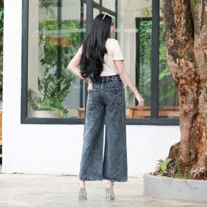 Eska Jeans Kulot Denim Korean Pinggang Karet
